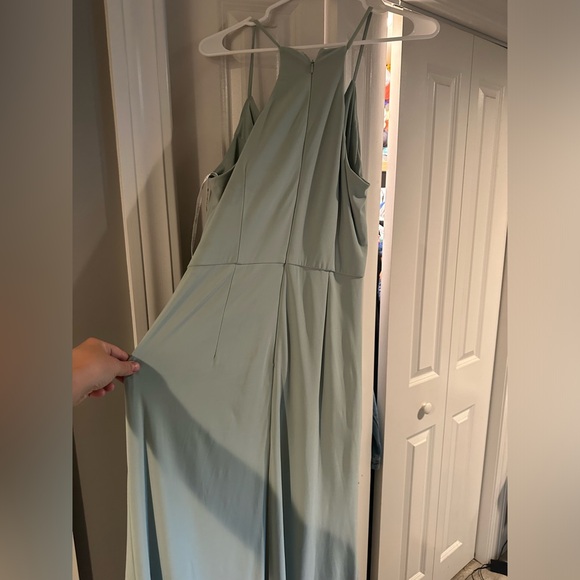 Sage green long formal dress - Picture 7 of 10